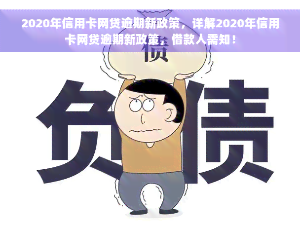 2020年信用卡网贷逾期新政策，详解2020年信用卡网贷逾期新政策，借款人需知！