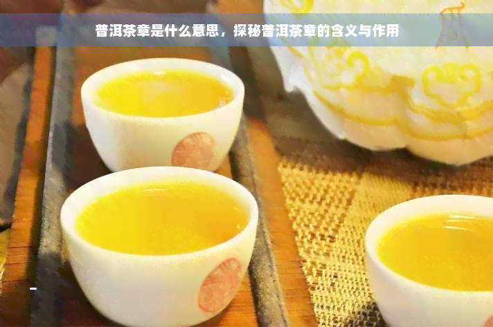 普洱茶章是什么意思，探秘普洱茶章的含义与作用