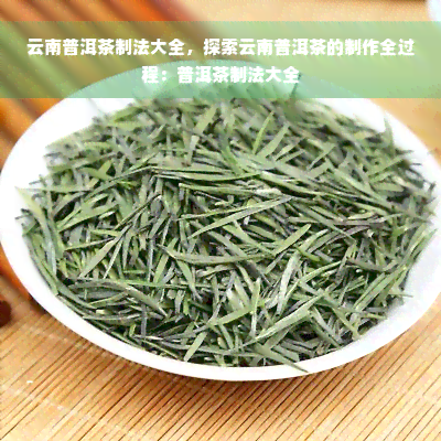 云南普洱茶制法大全，探索云南普洱茶的制作全过程：普洱茶制法大全