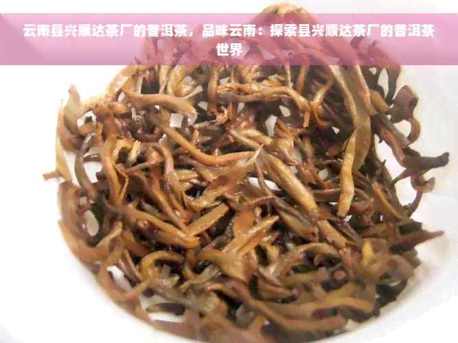 云南县兴顺达茶厂的普洱茶，品味云南：探索县兴顺达茶厂的普洱茶世界