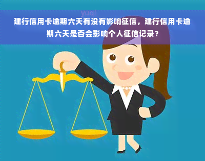 建行信用卡逾期六天有没有影响征信，建行信用卡逾期六天是否会影响个人征信记录？