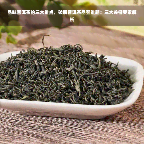 品味普洱茶的三大难点，破解普洱茶品鉴难题：三大关键要素解析