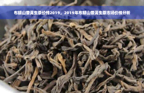 布朗山普洱生茶价格2019，2019年布朗山普洱生茶市场价格分析