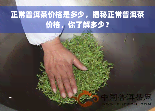 正常普洱茶价格是多少，揭秘正常普洱茶价格，你了解多少？