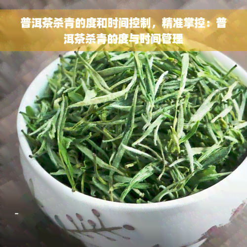 普洱茶杀青的度和时间控制，精准掌控：普洱茶杀青的度与时间管理