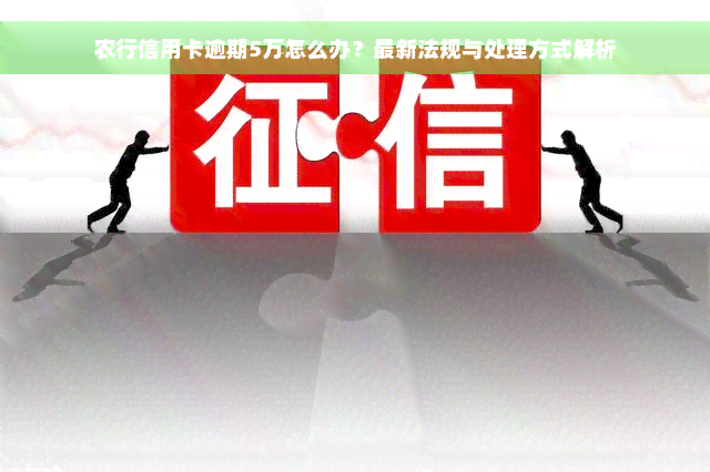 农行信用卡逾期5万怎么办？最新法规与处理方式解析