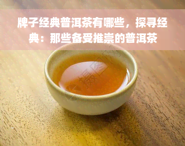 牌子经典普洱茶有哪些，探寻经典：那些备受推崇的普洱茶