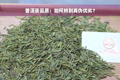 普洱茶品质：如何辨别真伪优劣？