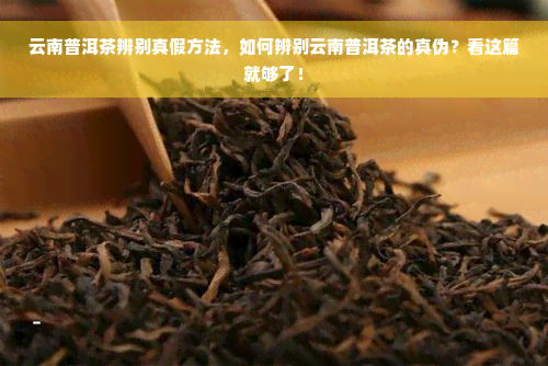 云南普洱茶辨别真假方法，如何辨别云南普洱茶的真伪？看这篇就够了！