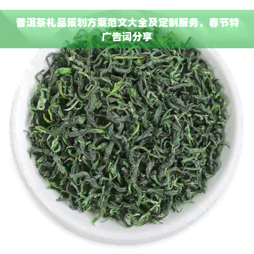 普洱茶礼品策划方案范文大全及定制服务，春节特广告词分享