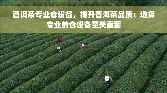 普洱茶专业仓设备，提升普洱茶品质：选择专业的仓设备至关重要