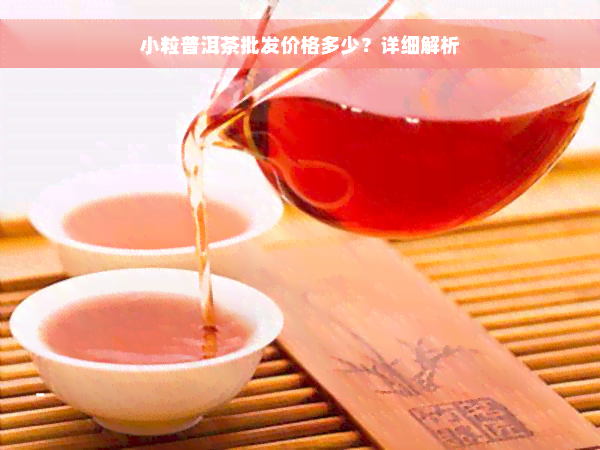 小粒普洱茶批发价格多少？详细解析