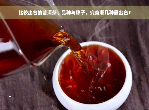 比较出名的普洱茶、品种与牌子，究竟哪几种最出名？