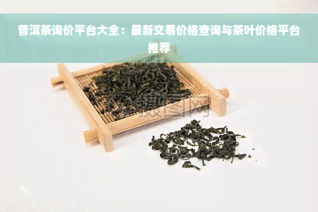 普洱茶询价平台大全：最新交易价格查询与茶叶价格平台推荐