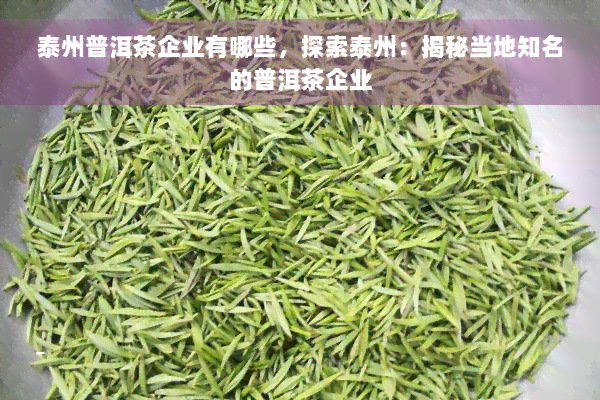 泰州普洱茶企业有哪些，探索泰州：揭秘当地知名的普洱茶企业