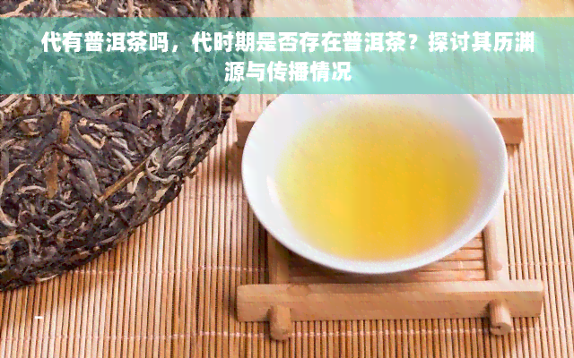 代有普洱茶吗，代时期是否存在普洱茶？探讨其历渊源与传播情况