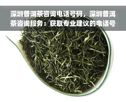 深圳普洱茶咨询电话号码，深圳普洱茶咨询服务：获取专业建议的电话号码