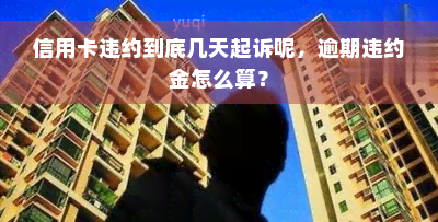 信用卡违约到底几天起诉呢，逾期违约金怎么算？