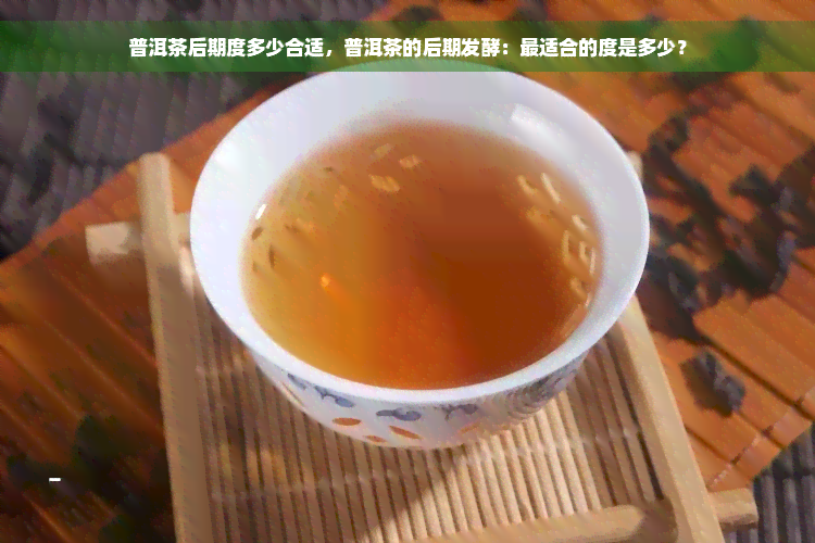 普洱茶后期度多少合适，普洱茶的后期发酵：最适合的度是多少？