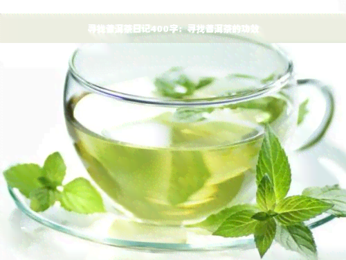 寻找普洱茶日记400字：寻找普洱茶的功效