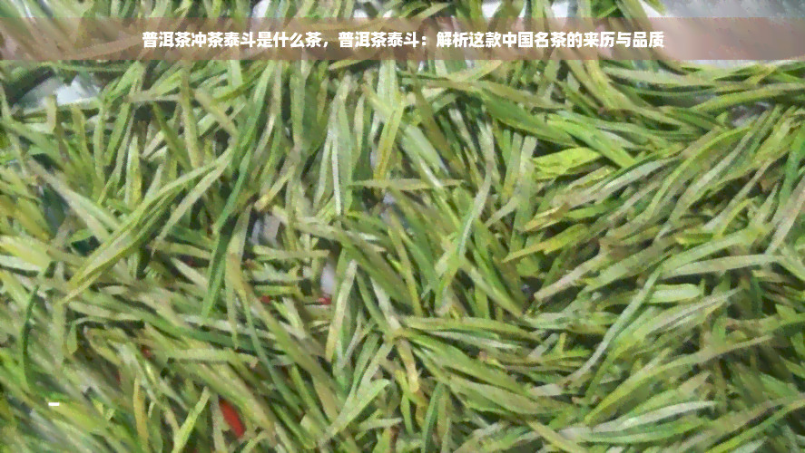 普洱茶冲茶泰斗是什么茶，普洱茶泰斗：解析这款中国名茶的来历与品质