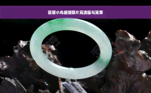 翡翠小鸟珊瑚图片高清版与寓意