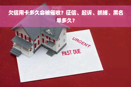 欠信用卡多久会被催收？征信、起诉、抓捕、黑名单多久？