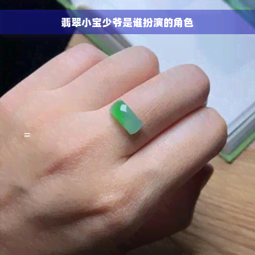 翡翠小宝少爷是谁扮演的角色