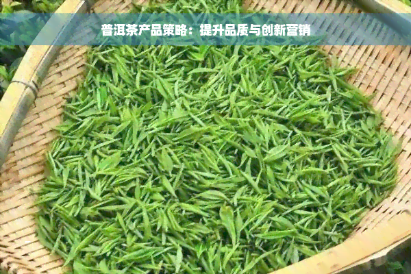 普洱茶产品策略：提升品质与创新营销