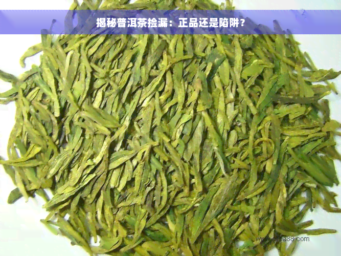 揭秘普洱茶捡漏：正品还是陷阱？