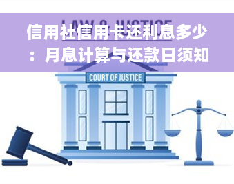 信用社信用卡还利息多少：月息计算与还款日须知