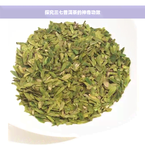 探究三七普洱茶的神奇功效