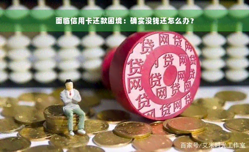 面临信用卡还款困境：确实没钱还怎么办？