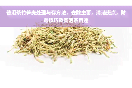 普洱茶竹笋壳处理与存方法，去除虫害，清洁斑点，防霉技巧及其泡茶用途