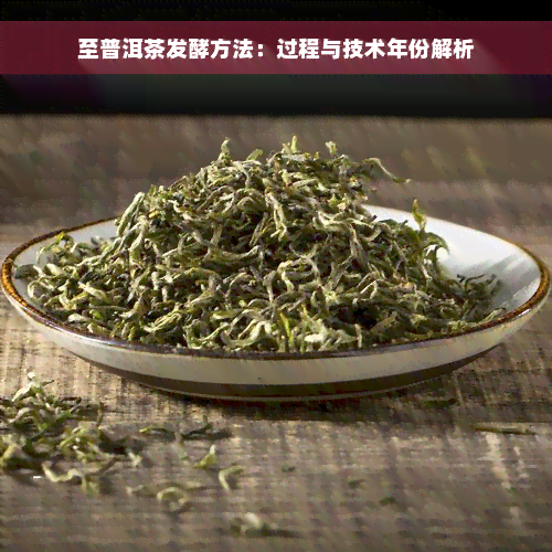 至普洱茶发酵方法：过程与技术年份解析