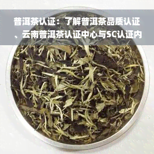 普洱茶认证：了解普洱茶品质认证、云南普洱茶认证中心与SC认证内容