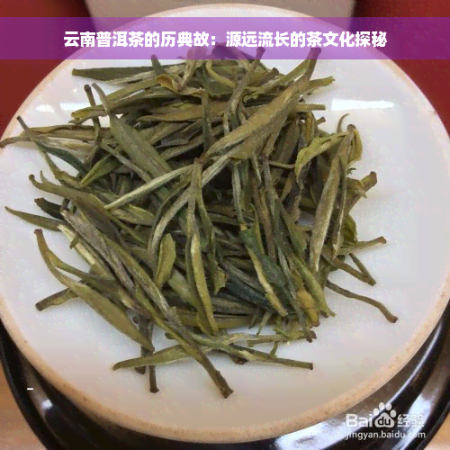 云南普洱茶的历典故：源远流长的茶文化探秘