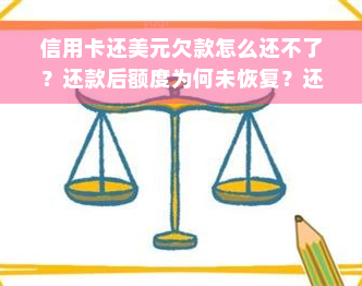 信用卡还美元欠款怎么还不了？还款后额度为何未恢复？还美元账户用钞还是用汇？