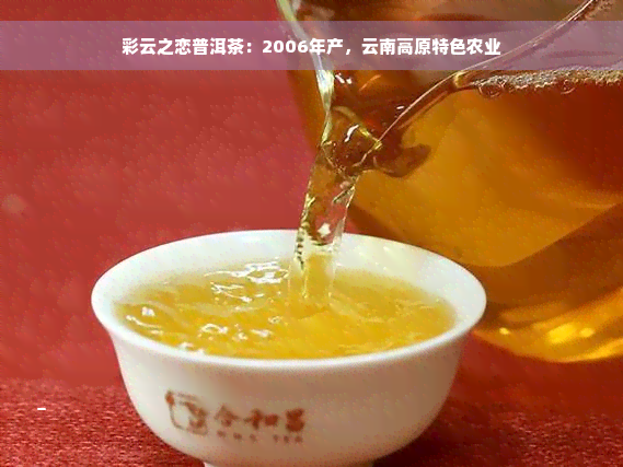 彩云之恋普洱茶：2006年产，云南高原特色农业