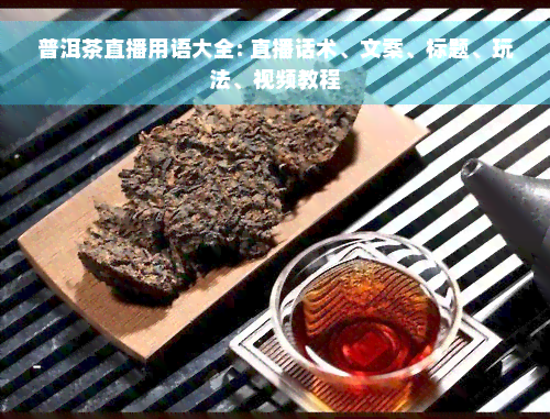 普洱茶直播用语大全: 直播话术、文案、标题、玩法、视频教程