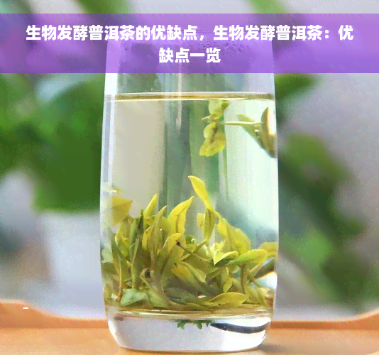 生物发酵普洱茶的优缺点，生物发酵普洱茶：优缺点一览