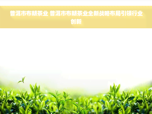 普洱市布朗茶业 普洱市布朗茶业全新战略布局引领行业创新