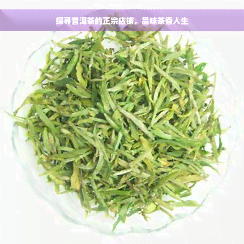 探寻普洱茶的正宗店铺，品味茶香人生