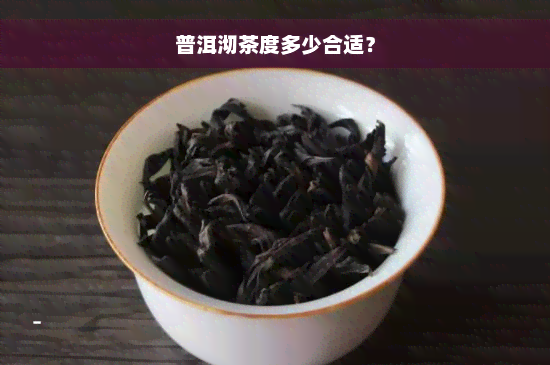 普洱沏茶度多少合适？