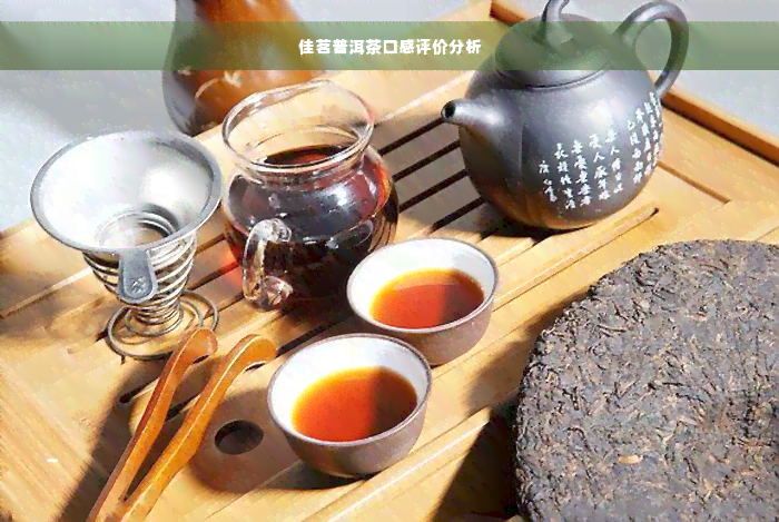 佳茗普洱茶口感评价分析