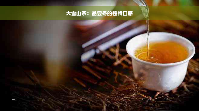 大雪山茶：品尝冬的独特口感