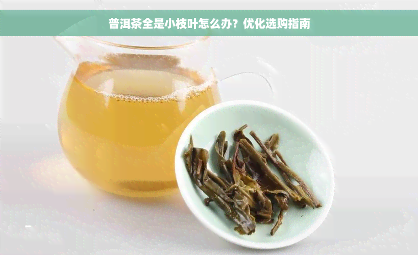 普洱茶全是小枝叶怎么办？优化选购指南