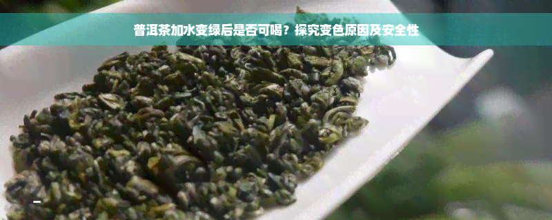 普洱茶加水变绿后是否可喝？探究变色原因及安全性