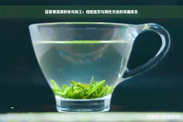 探索普洱茶的仓与加工：传统技艺与现代方法的完美结合