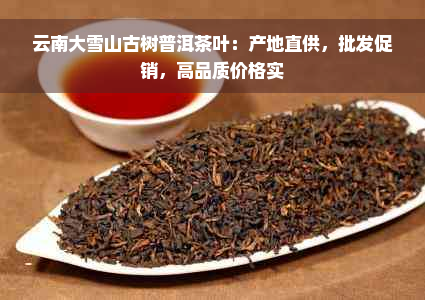 云南大雪山古树普洱茶叶：产地直供，批发促销，高品质价格实